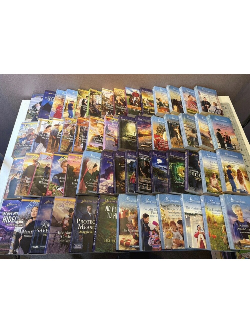 HUGE LOT 55 Love Inspired Romance Christian Harlequin Books